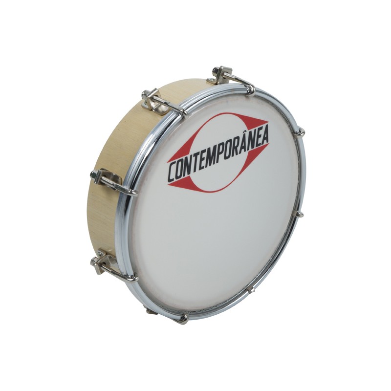 Tamborim 6" bois vernis - 8 tirants - Pro